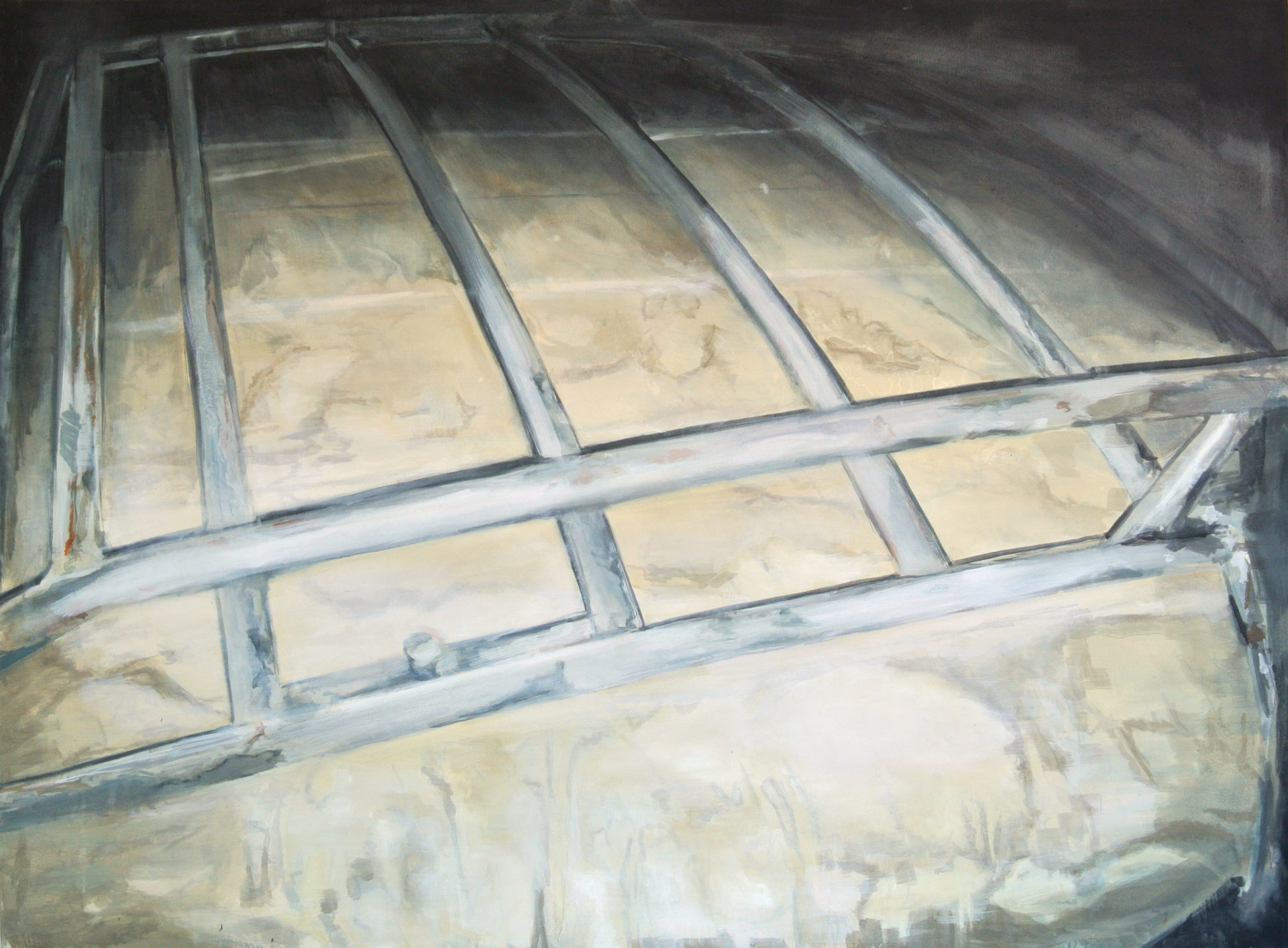 Pôle, huile sur toile, 140 x 190 cm, 2014