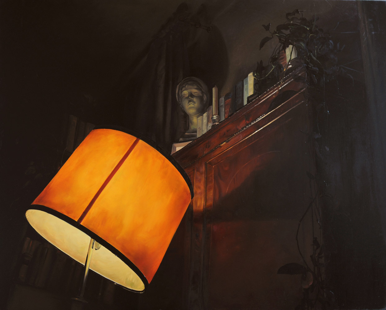 Big lamp, Huile sur toile, 160 x 200 cm